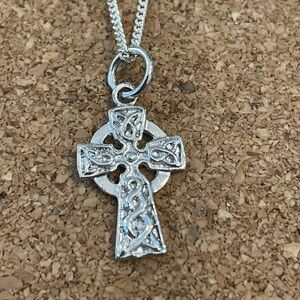 Sterling Silver Celtic Cross Necklace